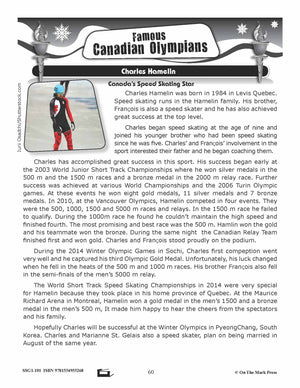 2018 Famous Canadian Olympians Gr. 4-8
