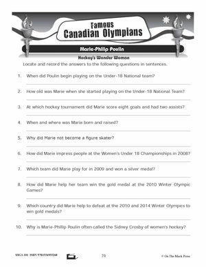 2018 Famous Canadian Olympians Gr. 4-8