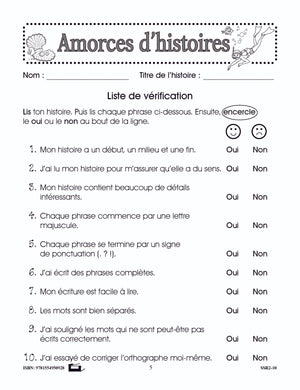 Amorces d'histoires 1e à 3e année