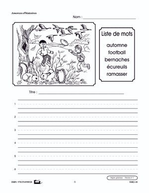 Amorces d'histoires 1e à 3e année