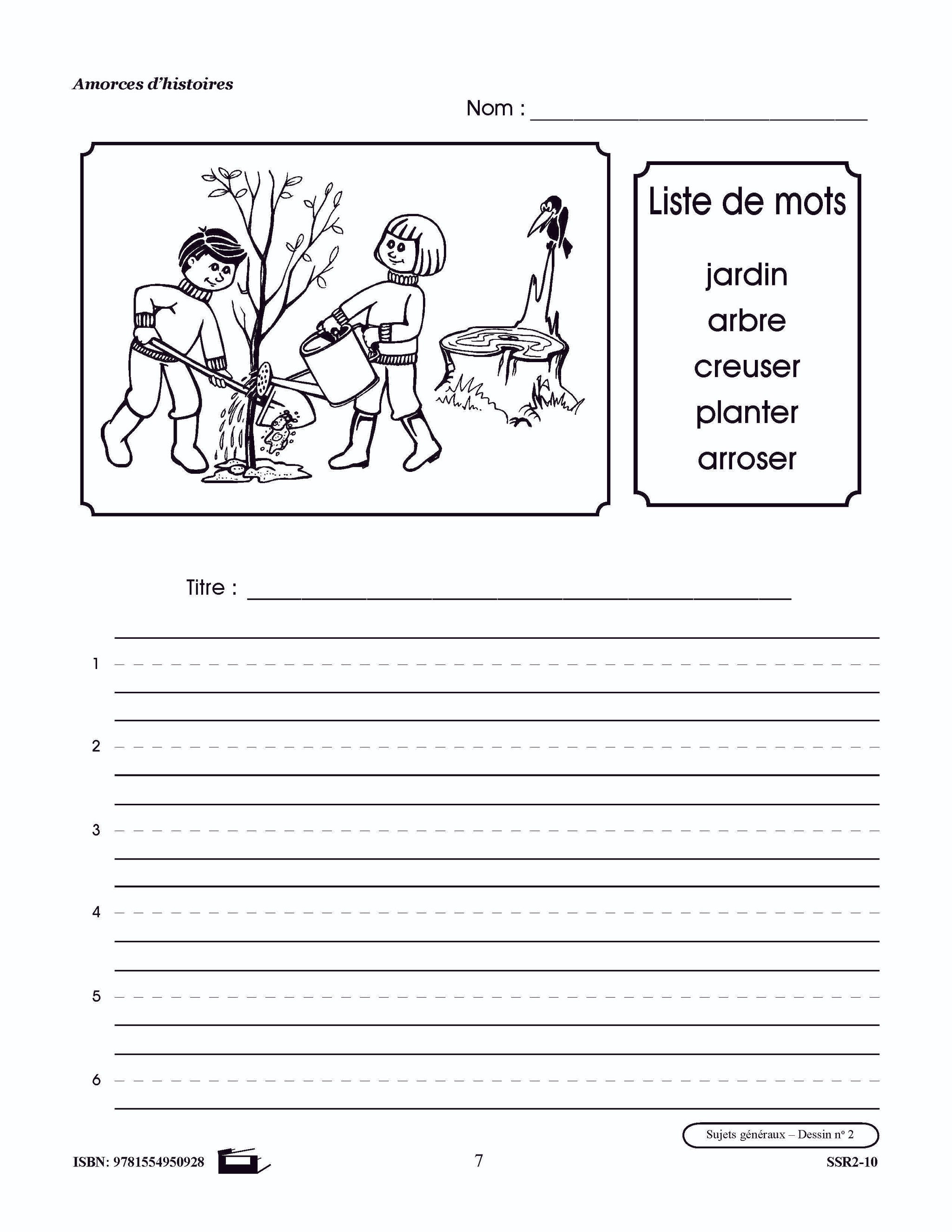 Amorces d'histoires 1e à 3e année