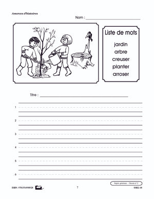 Amorces d'histoires 1e à 3e année