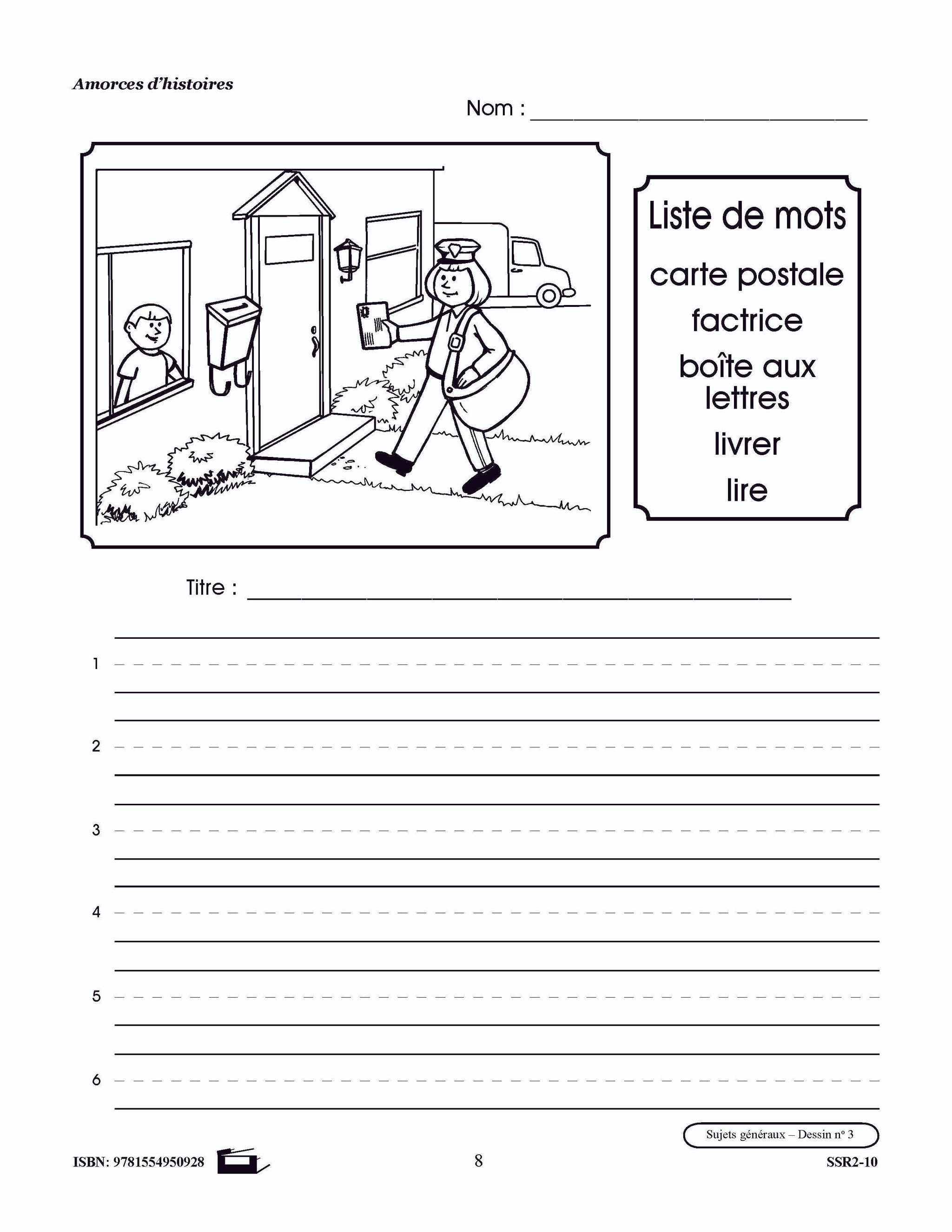 Amorces d'histoires 1e à 3e année