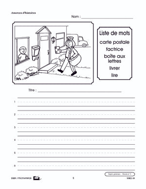 Amorces d'histoires 1e à 3e année