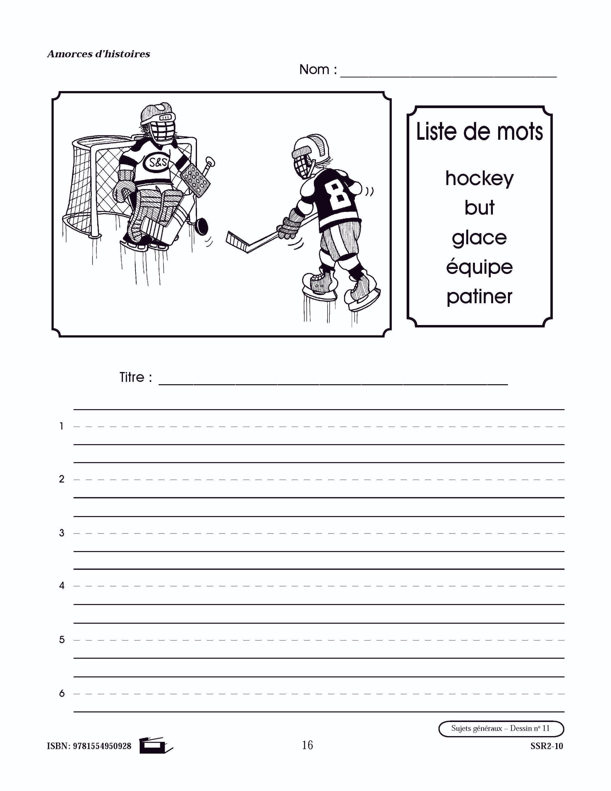 Amorces d'histoires 1e à 3e année