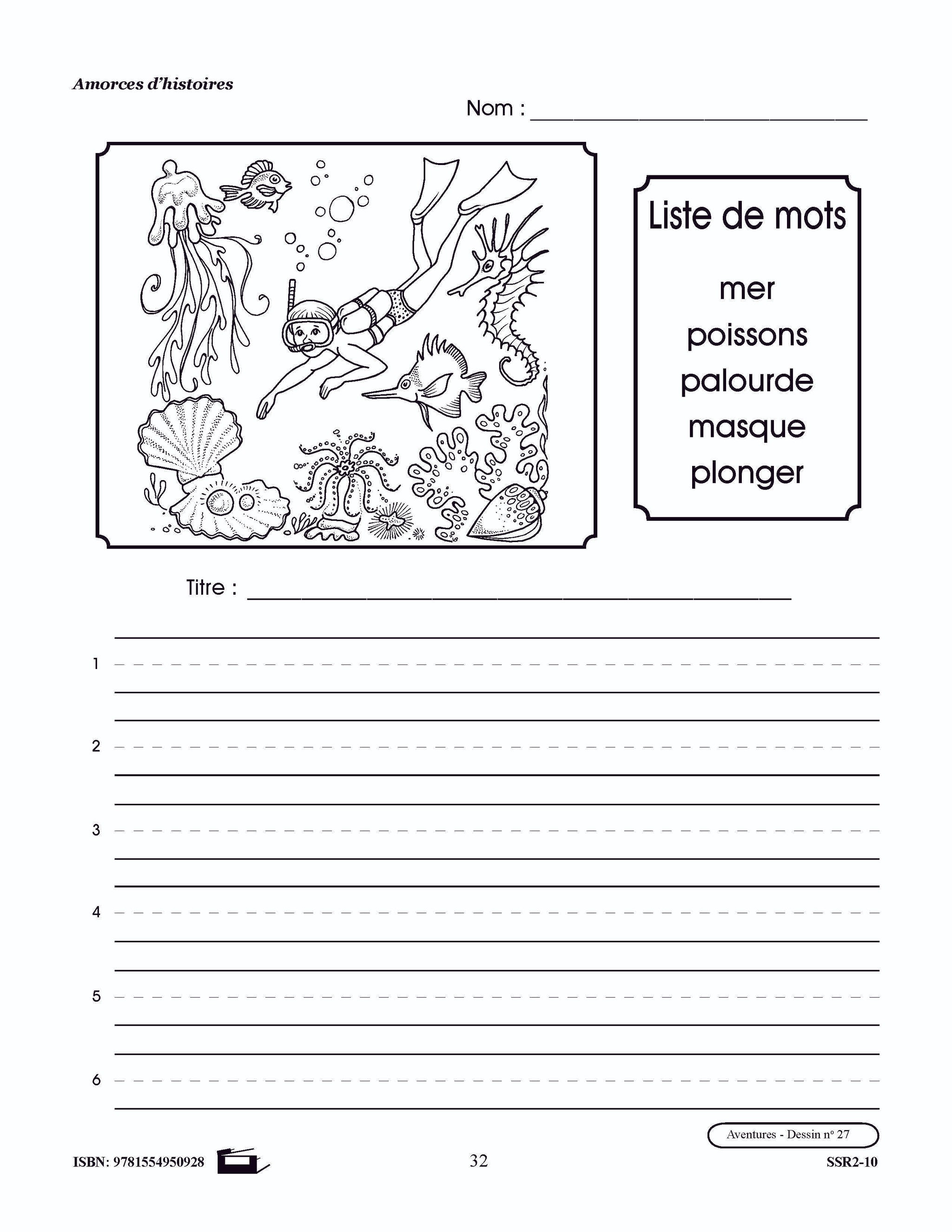 Amorces d'histoires d'aventures 1e à 3e année