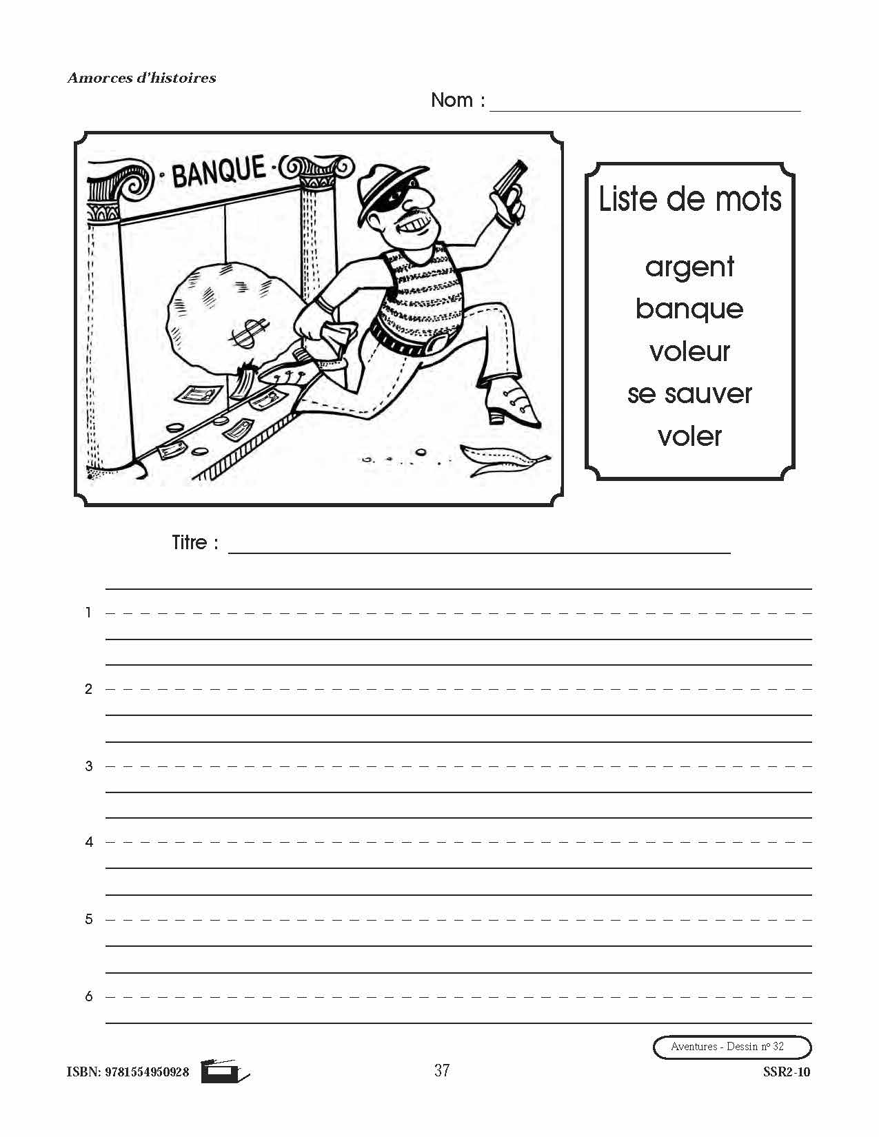 Amorces d'histoires d'aventures 1e à 3e année