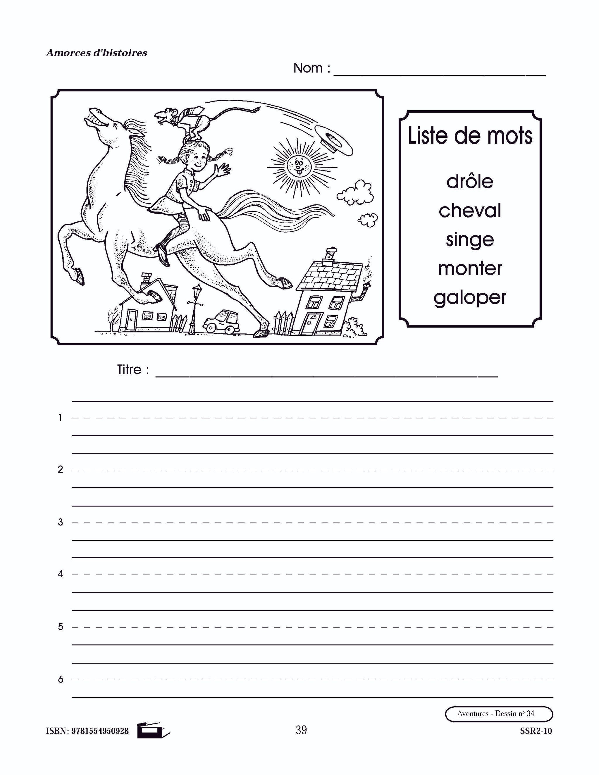 Amorces d'histoires d'aventures 1e à 3e année