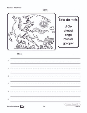 Amorces d'histoires d'aventures 1e à 3e année