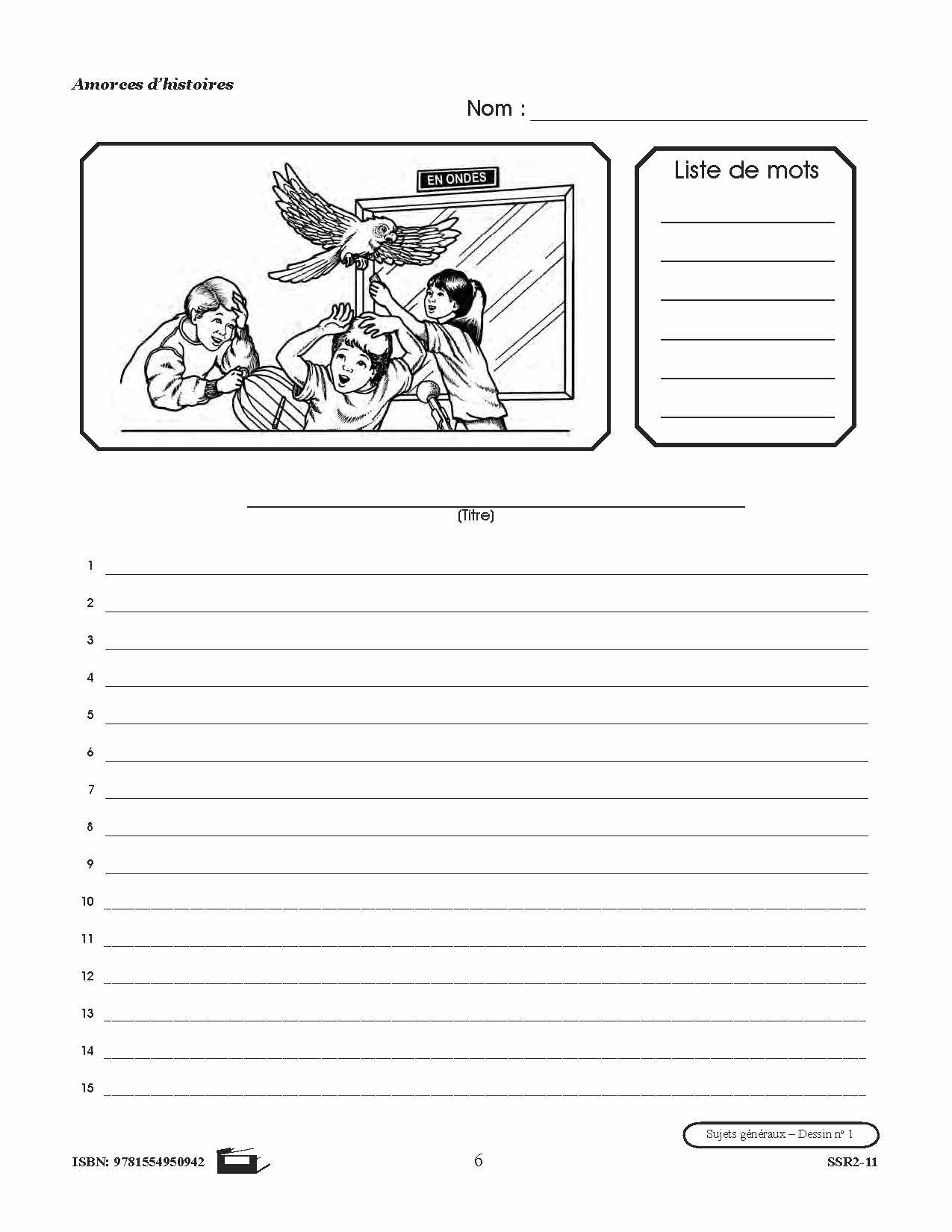 Amorces d'histoires 4e à 6e année