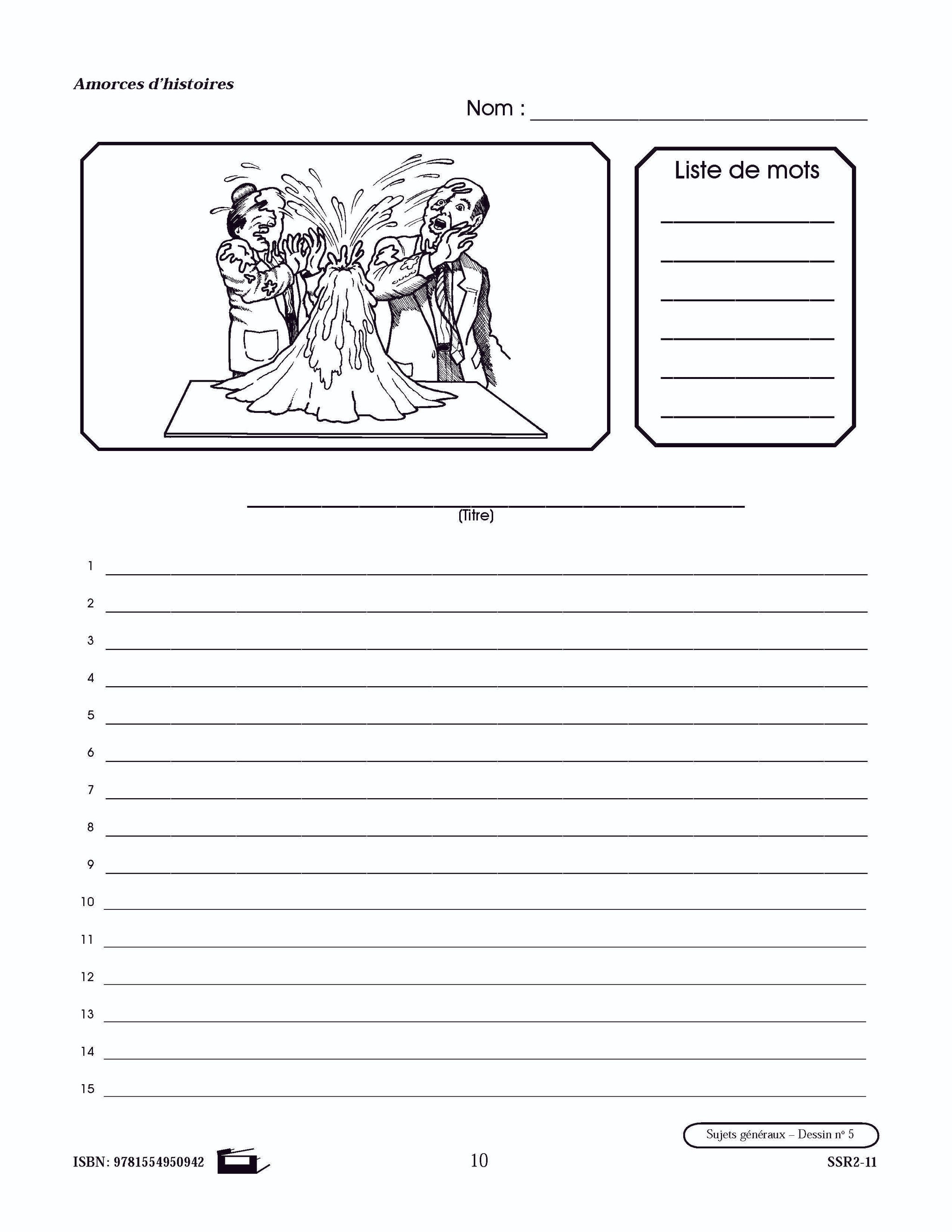 Amorces d'histoires 4e à 6e année