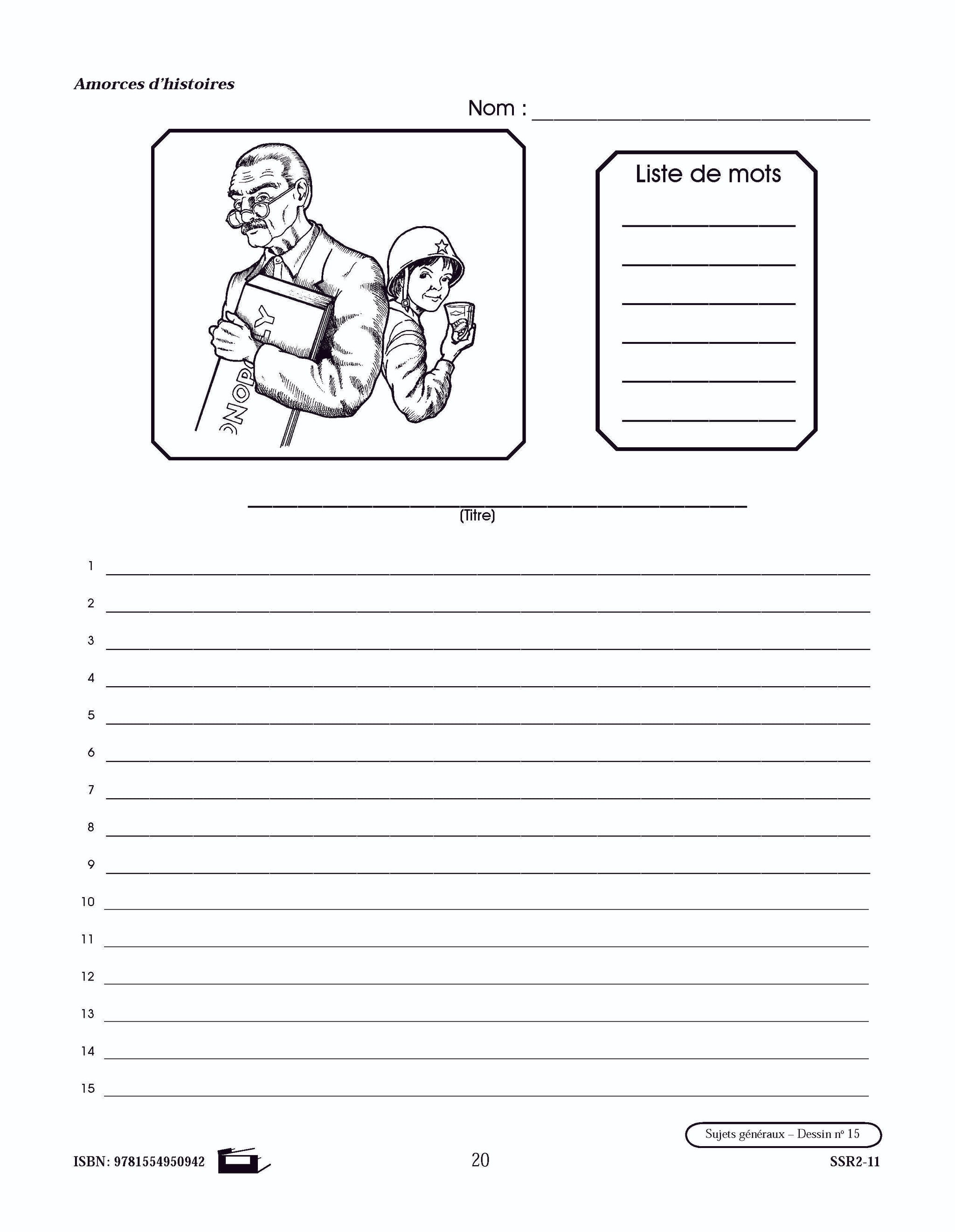 Amorces d'histoires 4e à 6e année