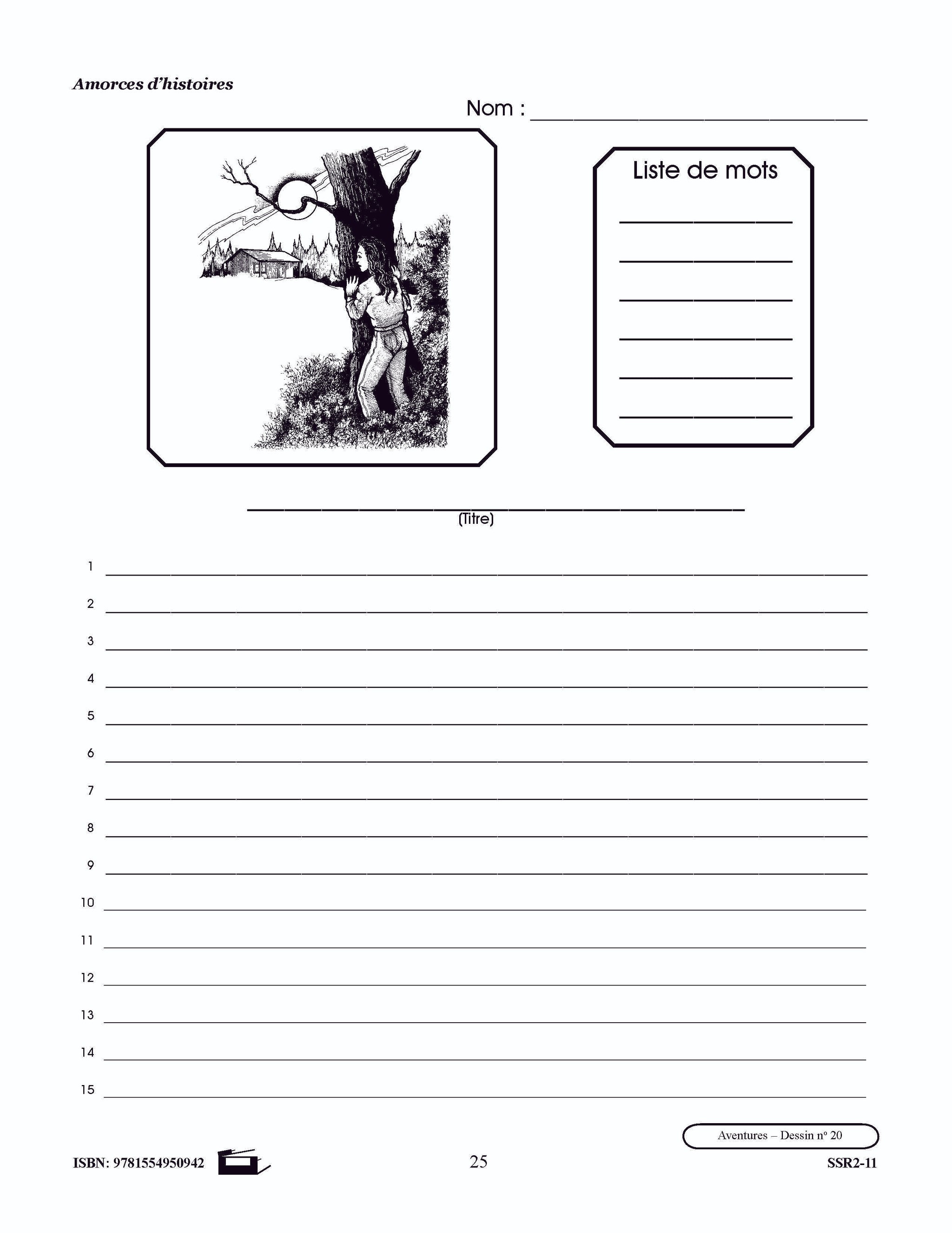 Amorces d'histoires d'aventures 4e à 6e année