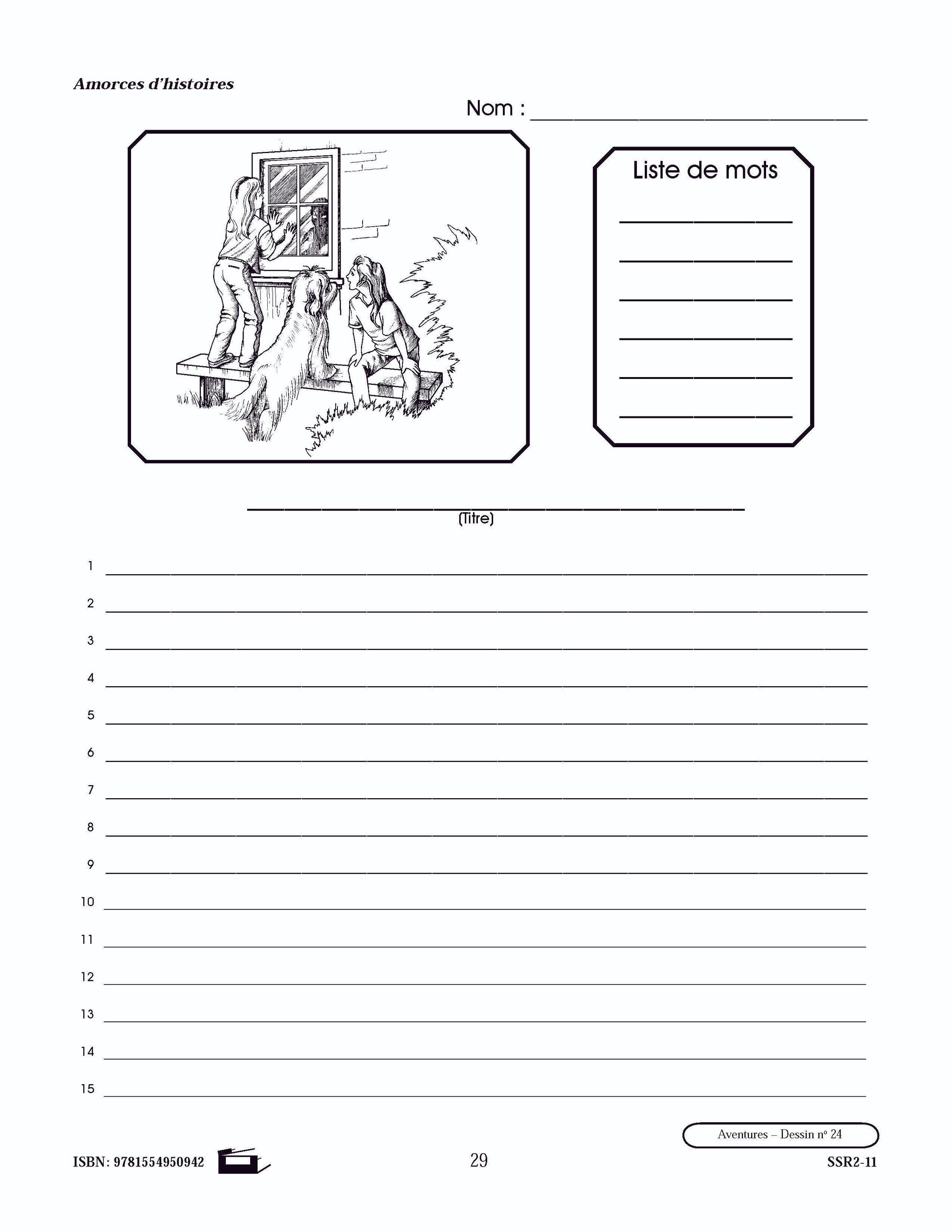 Amorces d'histoires d'aventures 4e à 6e année