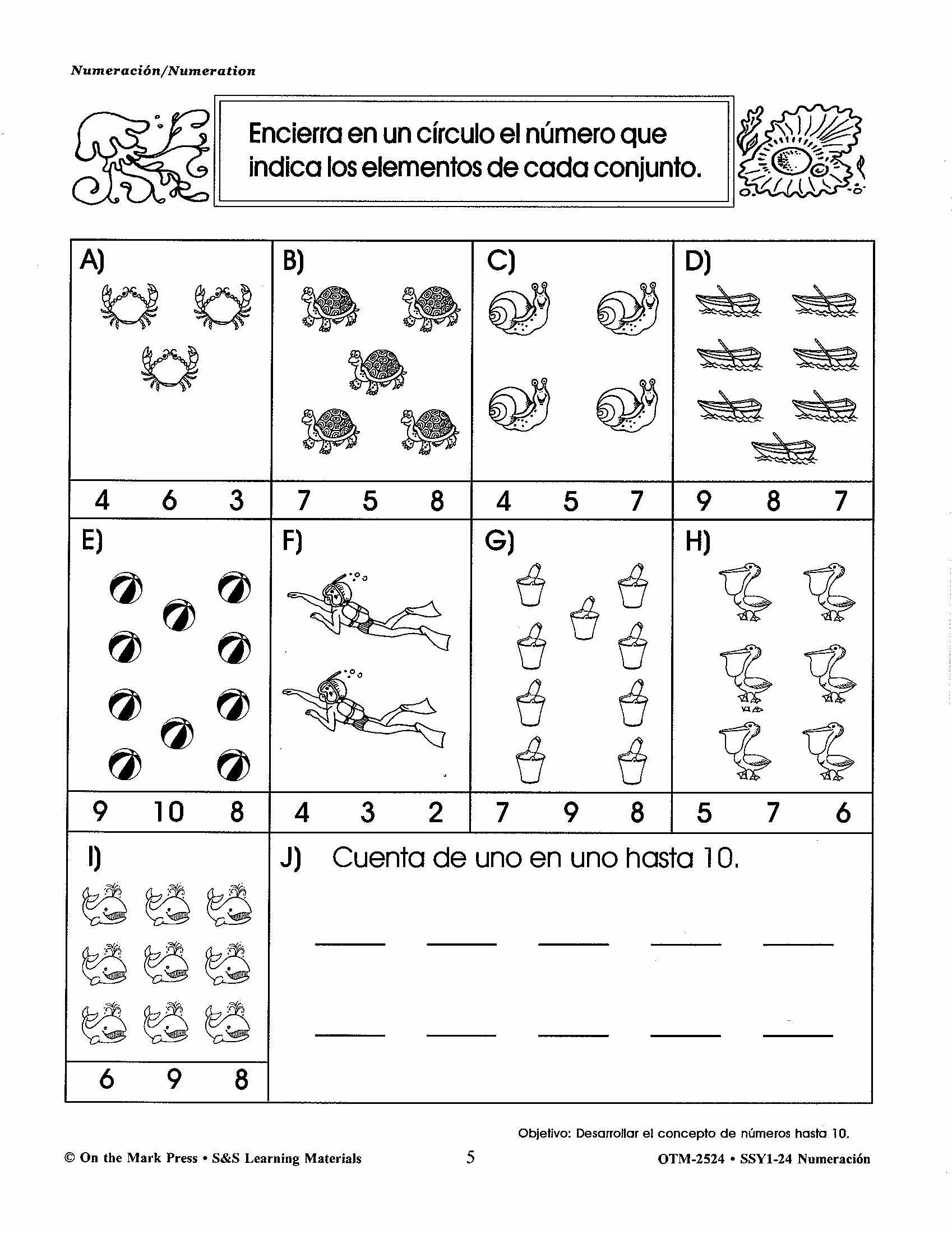 Spanish/English Grades 1-3 Math Workbook Bundle
