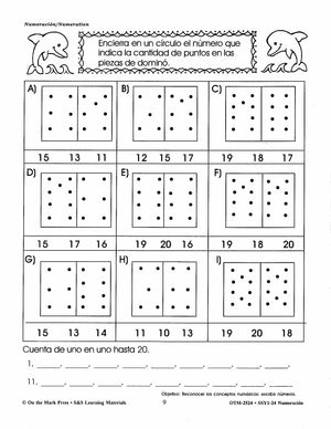 Spanish/English Grades 1-3 Math Workbook Bundle