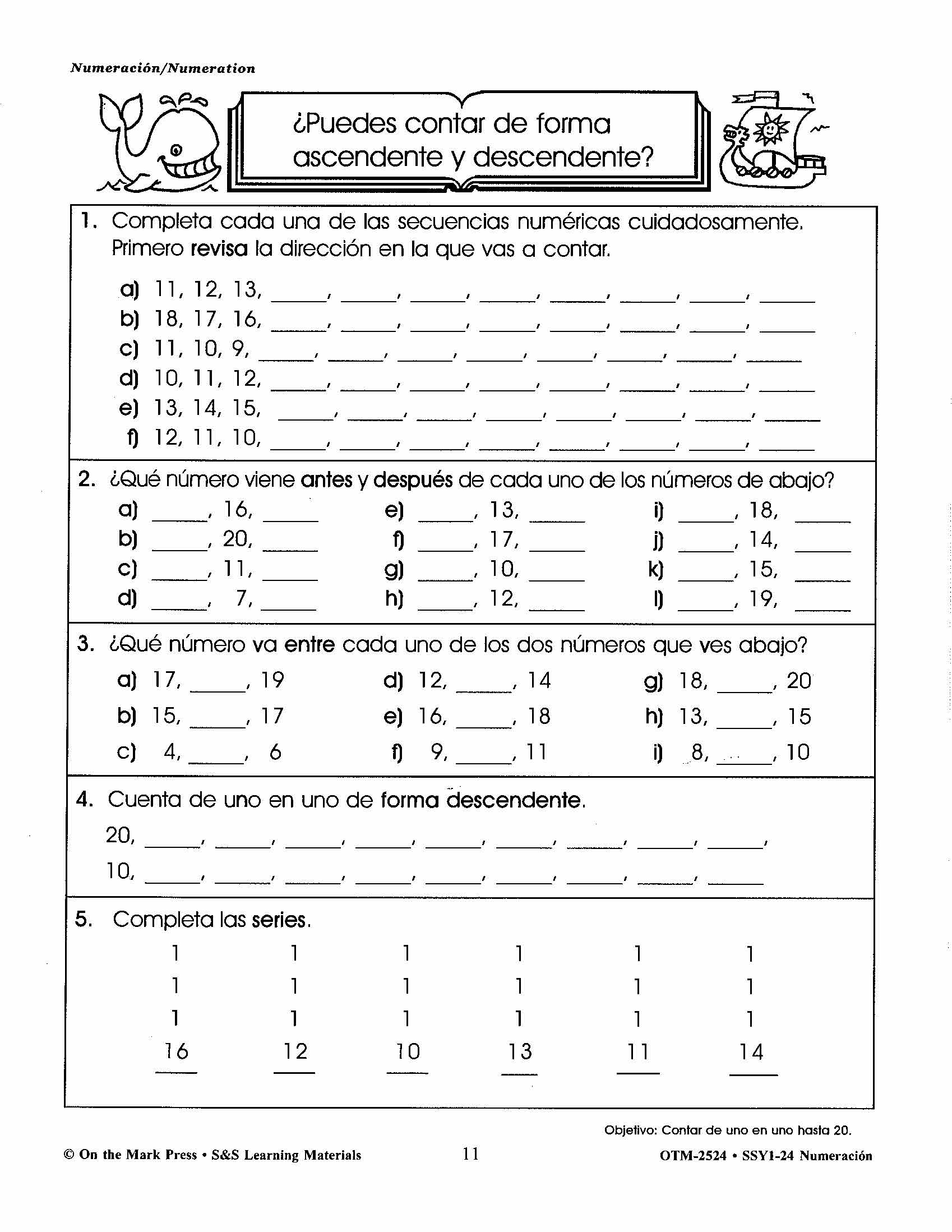 Spanish/English Grades 1-3 Math Workbook Bundle