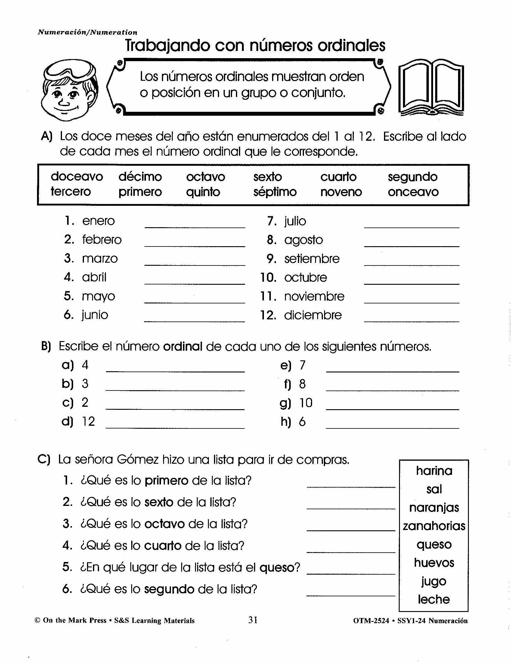 Spanish/English Grades 1-3 Math Workbook Bundle