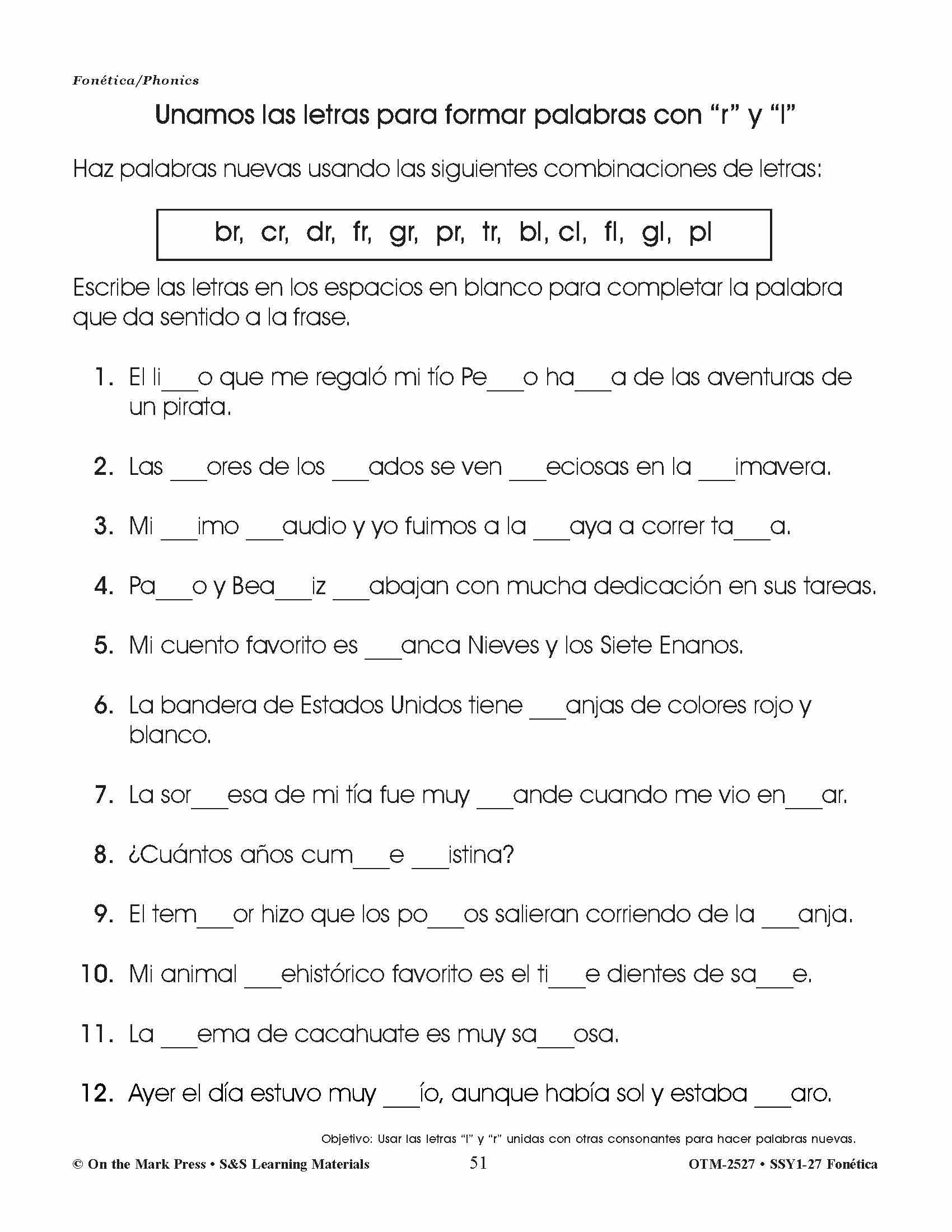 Spanish/English Language Arts 5 Workbook Bundle!