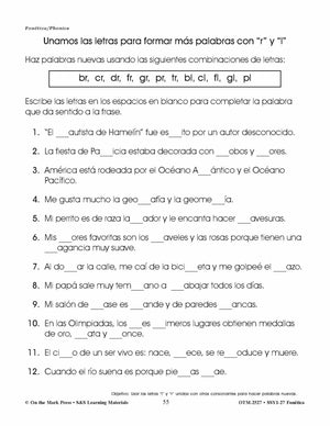 Spanish/English Language Arts 5 Workbook Bundle!