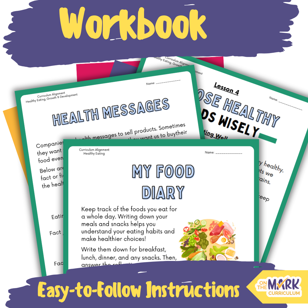Healthy Eating Ontario Grade 4 Curriculum - Workbook & Slides!