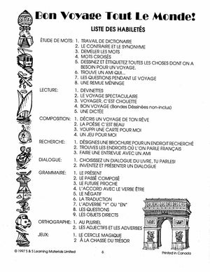Bon voyage tout le monde 7e et 8e année