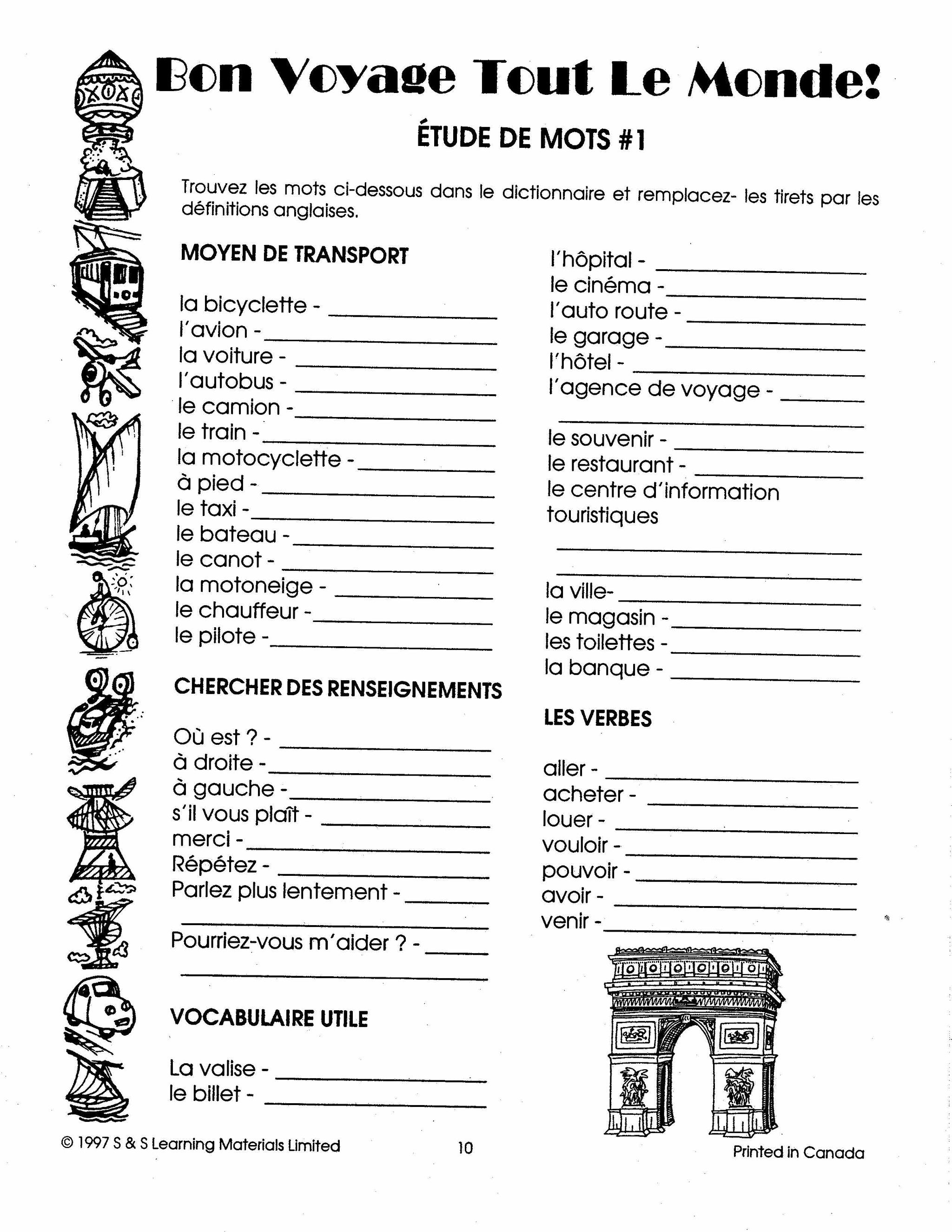 Bon voyage tout le monde 7e et 8e année