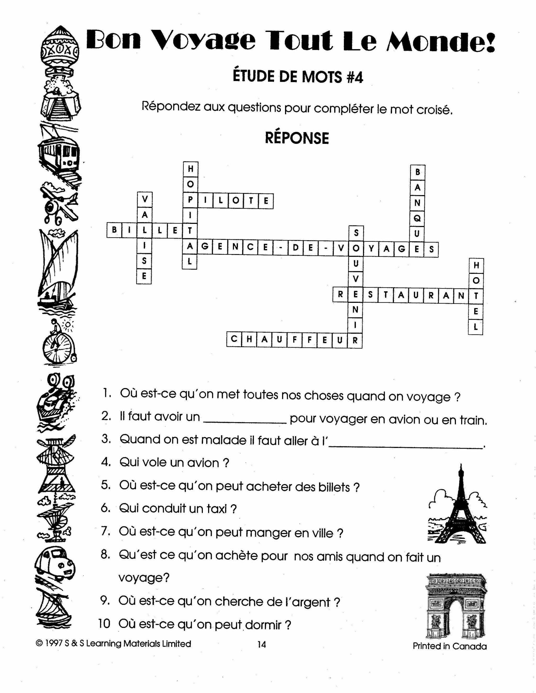 Bon voyage tout le monde 7e et 8e année