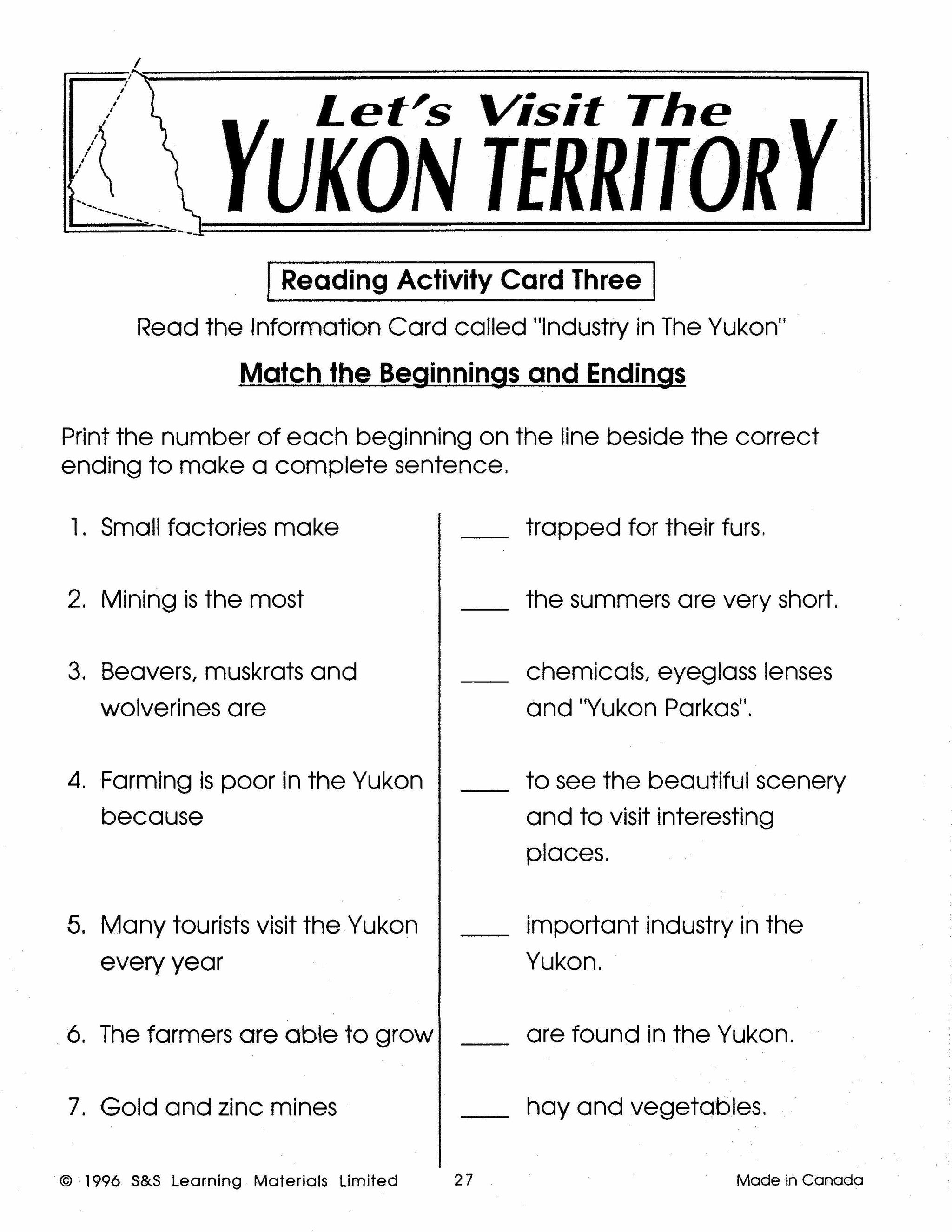 Let's Visit Canada's Territories -  A 3 Book Bundle Grades 2-4