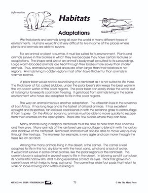 Adaptations Lesson Plan Grades 4-6