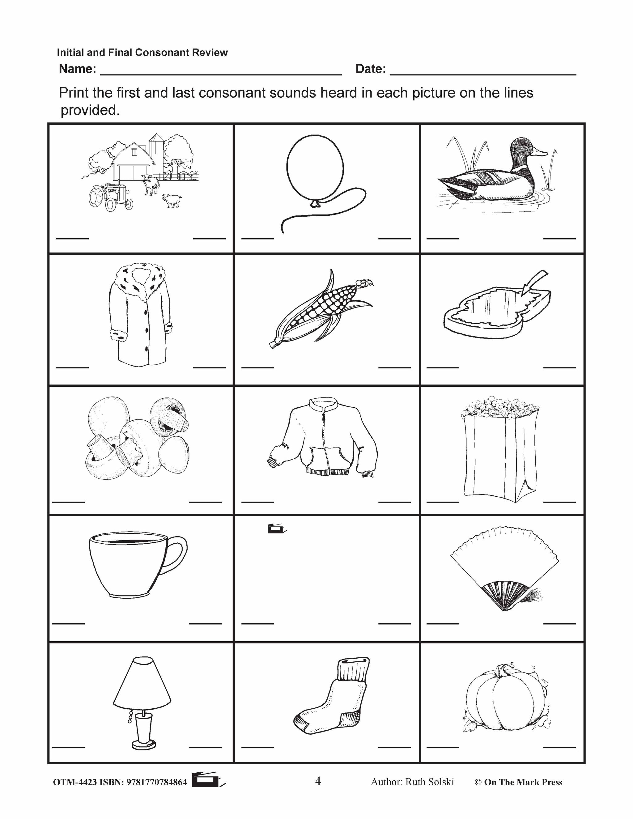 Final Consonants 7 Lessons & 1 Test Bundle! Grades Kindergarten To 1