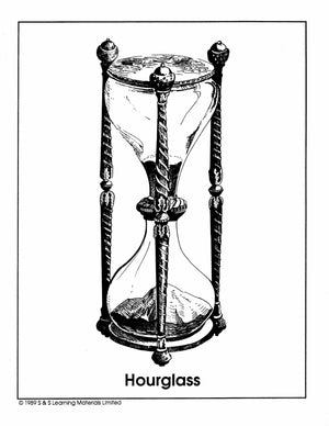 All Kinds of Clocks Black & White Picture Collection Grades K-8