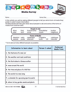 Appropriate Form Of Media Texts Gr. 2-3