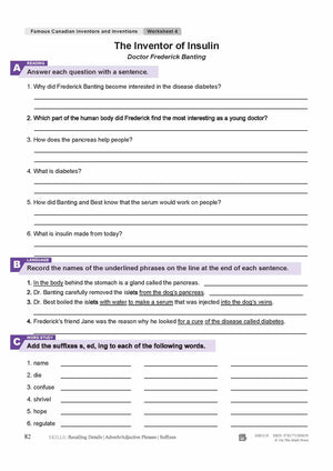 Famous Canadian Inventors and Inventions: 5 Reading Lesson Bundle Grades 4-5