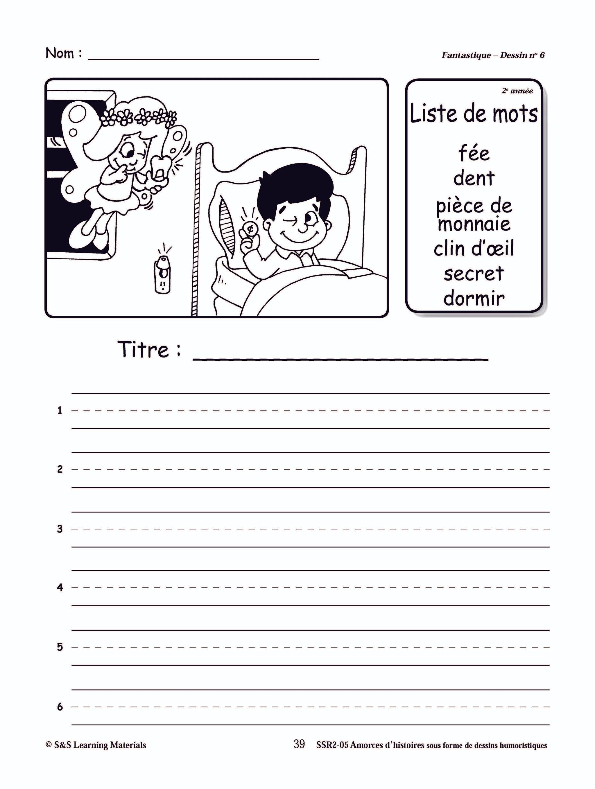 Amorces d'histoires fantastiques sous forme de dessins humoristiques 1e à 3e année