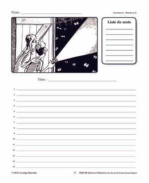 Amorces d'histoires d'aventures sous forme de dessins humoristiques 4e à 6e année