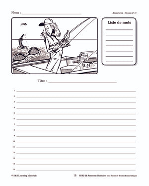 Amorces d'histoires d'aventures sous forme de dessins humoristiques 4e à 6e année