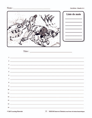 Amorces d'histoires de carrières sous forme de dessins humoristiques 4e à 6e année