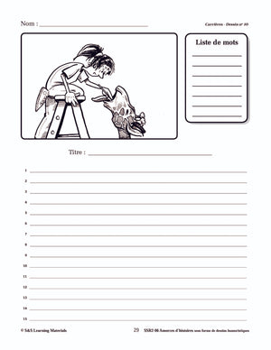 Amorces d'histoires de carrières sous forme de dessins humoristiques 4e à 6e année