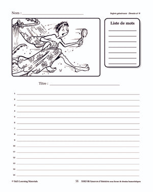 Amorces d'histoires sous forme de dessins humoristiques 4e à 6e année