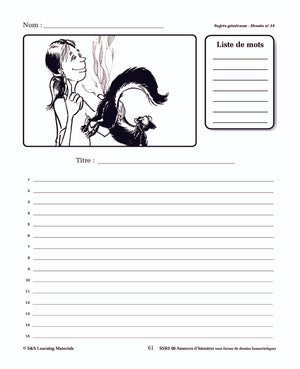 Amorces d'histoires sous forme de dessins humoristiques 1e à 3e année