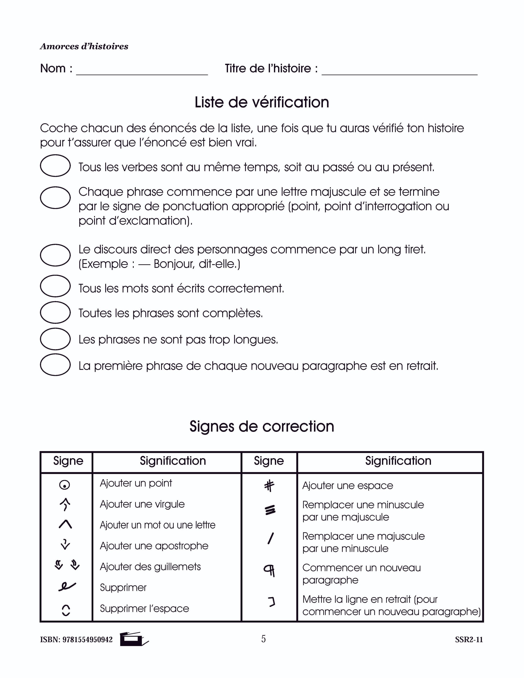 Amorces de récits historiques 4e à 6e année