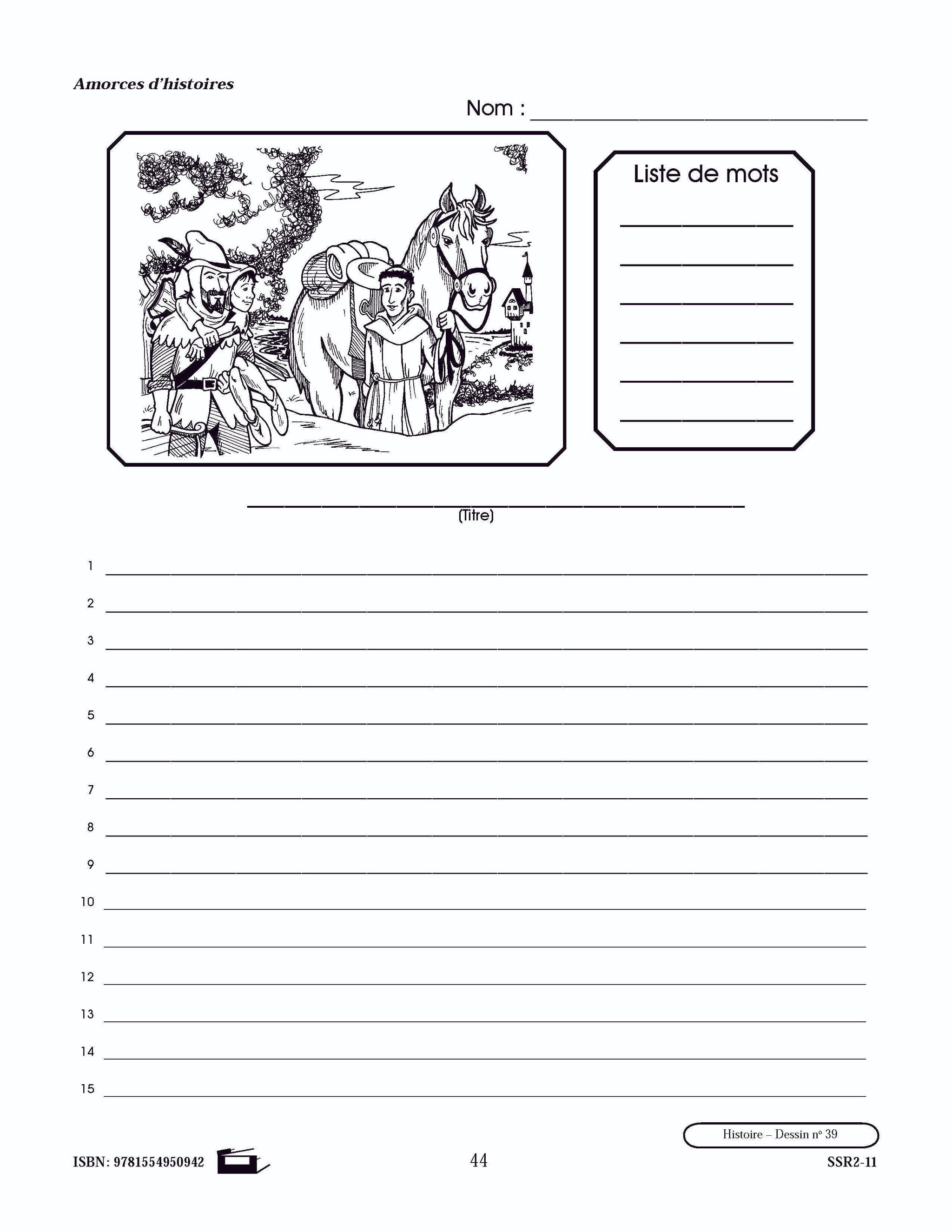 Amorces de récits historiques 4e à 6e année