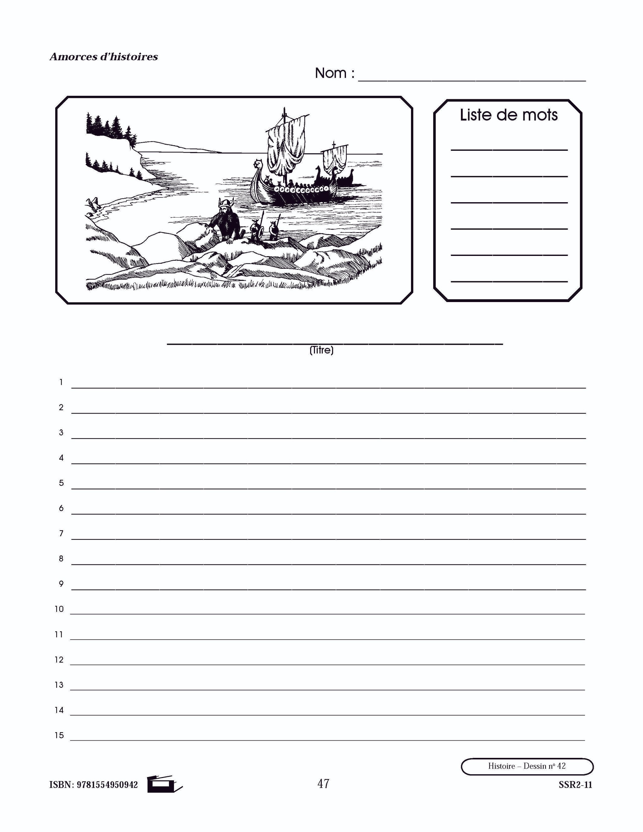 Amorces de récits historiques 4e à 6e année