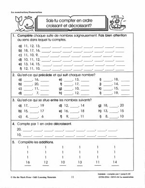 French/English Math 3 Book Bundle! Grades 1-3