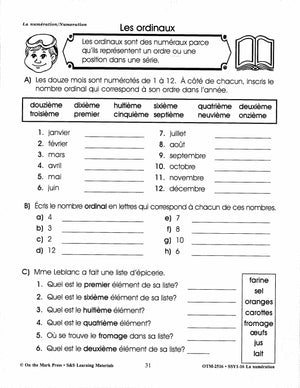 French/English Math 3 Book Bundle! Grades 1-3