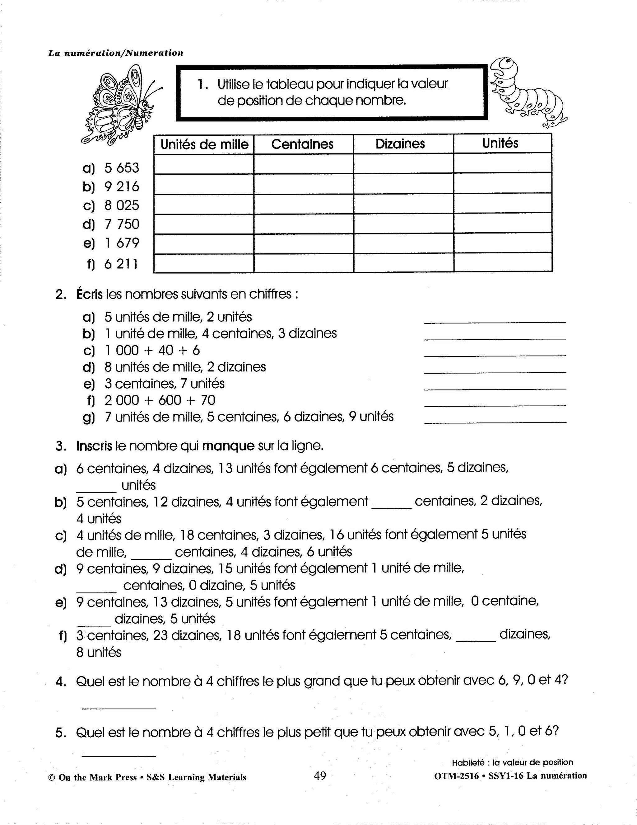 French/English Math 3 Book Bundle! Grades 1-3