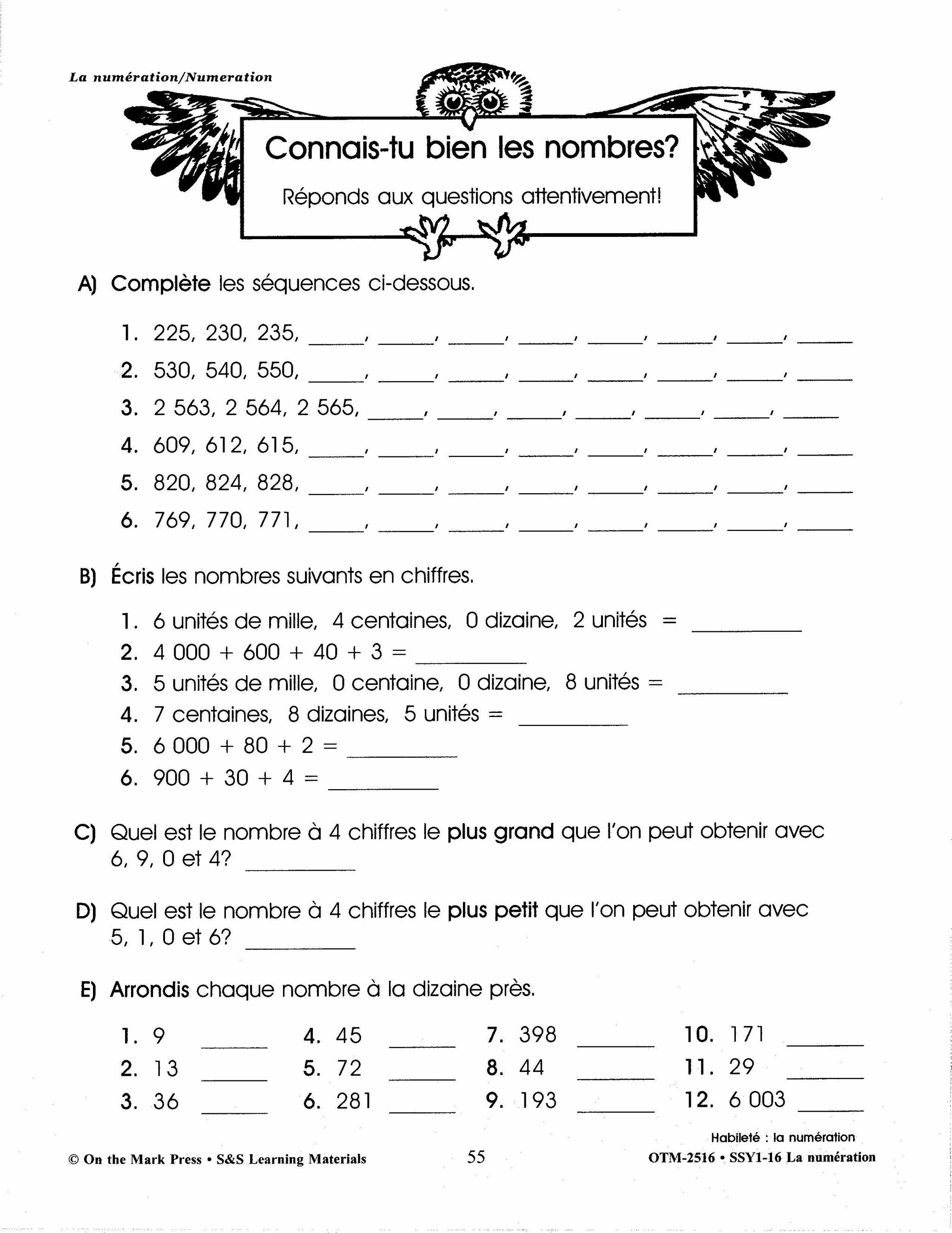 French/English Math 3 Book Bundle! Grades 1-3
