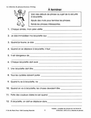 French/English Language Arts: 5 Book Bundle Grades 1-3