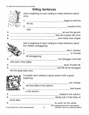 French/English Language Arts: 5 Book Bundle Grades 1-3